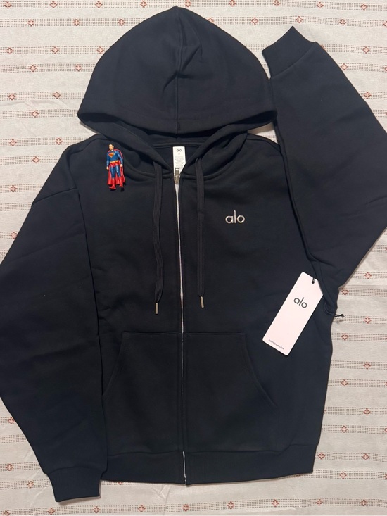 ALO Yoga Tops - Alo Women’s Black Full-Zip Hoodie
